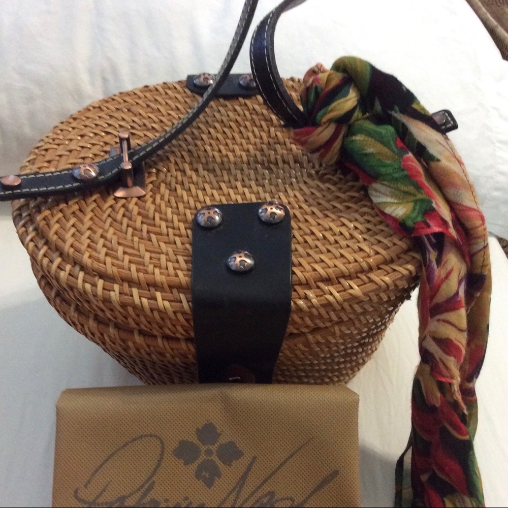 Patricia Nash Wicker Caselle Basket Handbag, bag